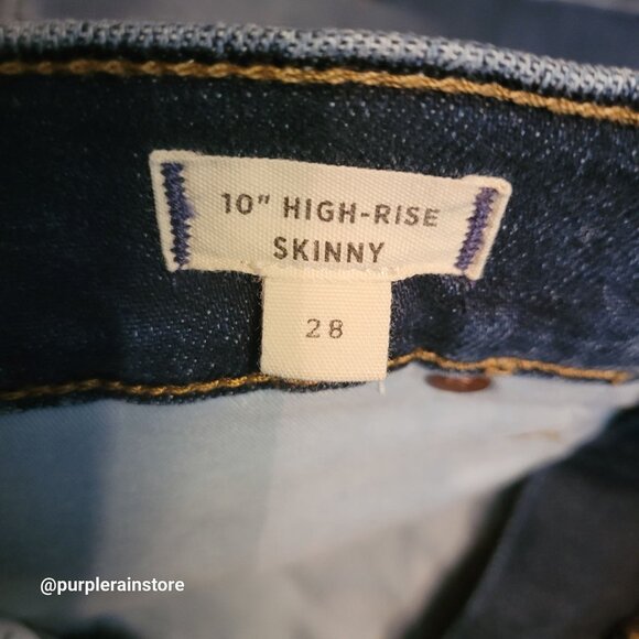 Madewell Jeans 28 Skinny 10" High Rise Cordell Wash MB968 Tummy Control Stretch - Picture 5 of 13